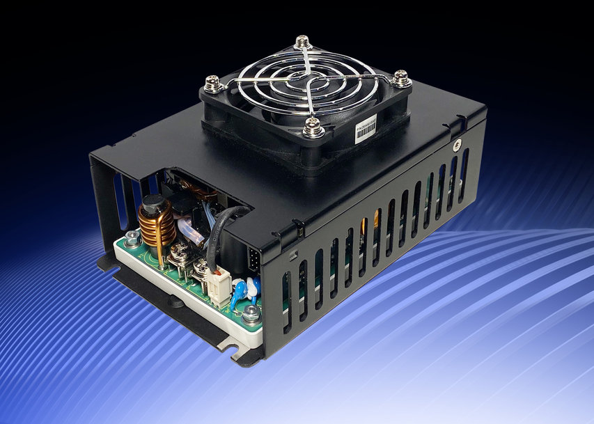 400W medical power supply series extended with 15, 19, 28, 36, 48V outputs and integral fan-cooled models